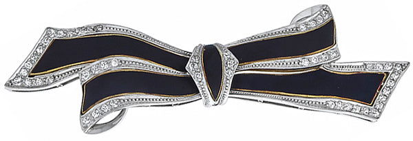 1.60ct Diamond Enamel Pin