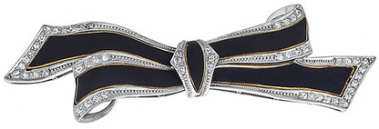 1.60ct Diamond Enamel Pin