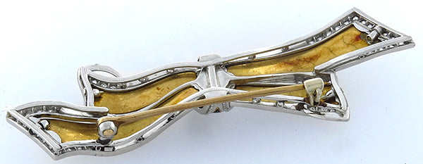 1.60ct Diamond Enamel Pin