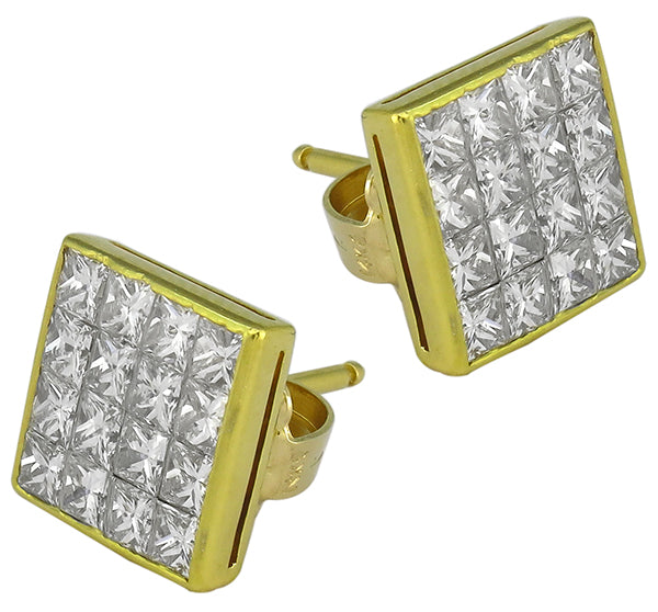 1.60ct Diamond Gold Earrings
