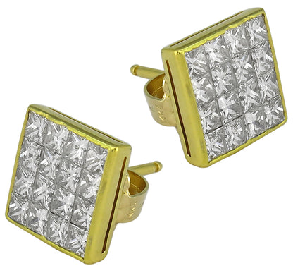 1.60ct Diamond Gold Earrings
