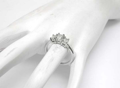 1.60ct Emerald Cut Diamond Engagement 14k White Gold Ring