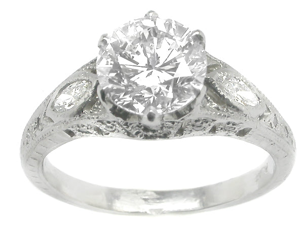 1.63ct Diamond Platinum Engagement Ring