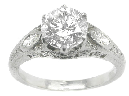 1.63ct Diamond Platinum Engagement Ring