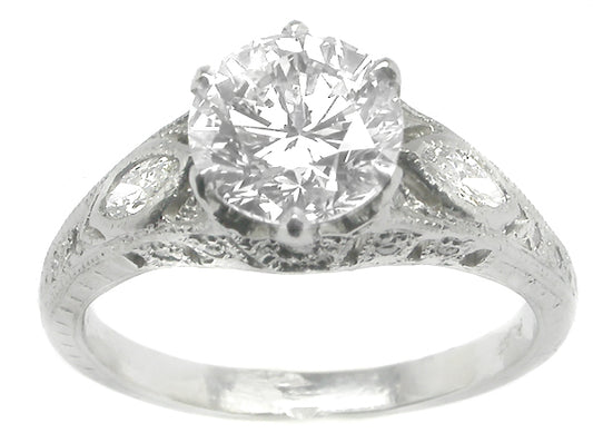 1.63ct Diamond Platinum Engagement Ring