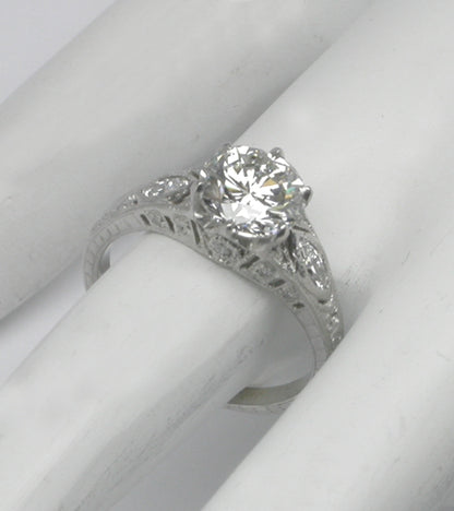 1.63ct Diamond Platinum Engagement Ring