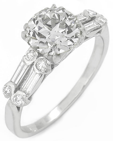 1.66ct Diamond Platinum Engagement Ring