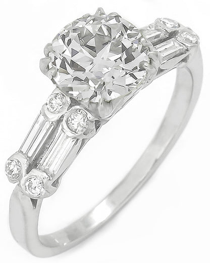 1.66ct Diamond Platinum Engagement Ring