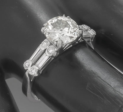 1.66ct Diamond Platinum Engagement Ring