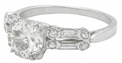 1.66ct Diamond Platinum Engagement Ring