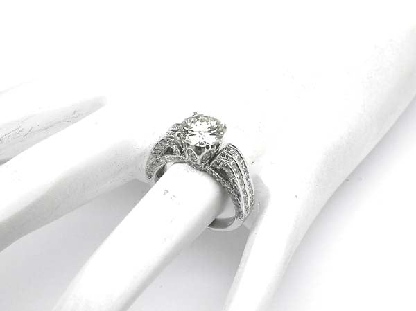 1.69ct Diamond 18k White Gold Engagement Ring