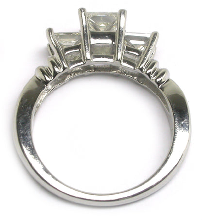 1.69ct Princess Cut Diamond Platinum Engagement Ring