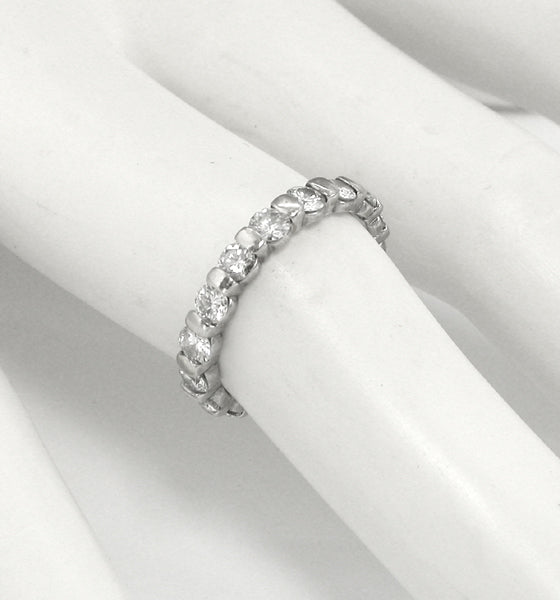 1.70ct Round Brilliant Cut Diamonds Platinum Eternity Wedding Band