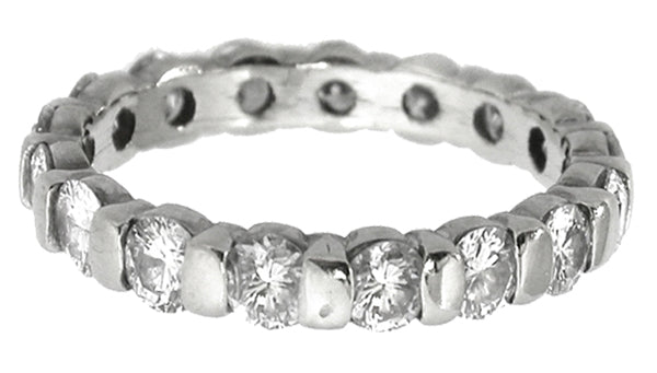 1.70ct Round Brilliant Cut Diamonds Platinum Eternity Wedding Band