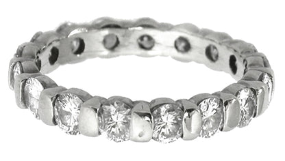 1.70ct Round Brilliant Cut Diamonds Platinum Eternity Wedding Band