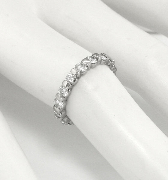 1.70ct Round Brilliant Cut Diamonds Platinum Eternity Wedding Band