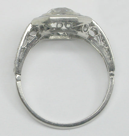 1.71ct Art Deco Style Platinum Engagement Ring