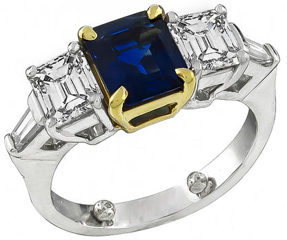 1.75ct Sapphire 1.00ct Diamond Ring