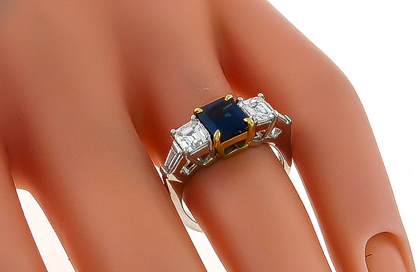 1.75ct Sapphire 1.00ct Diamond Ring