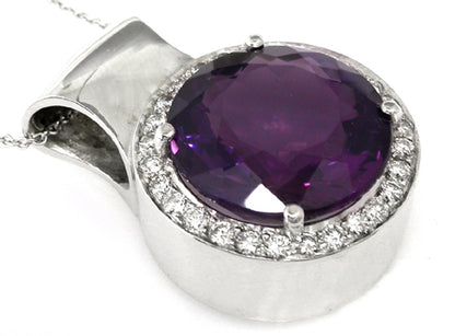 18.00ct Round Cut Amethyst  Pendant