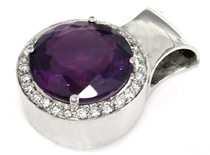 18.00ct Round Cut Amethyst  Pendant