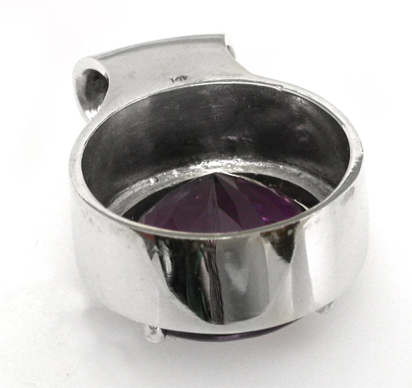18.00ct Round Cut Amethyst  Pendant