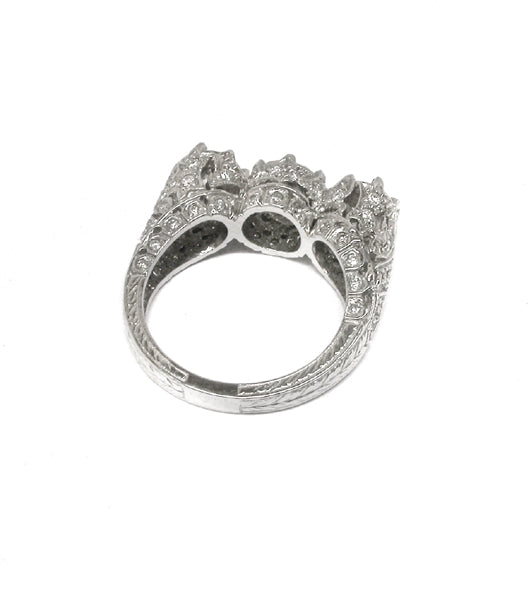 1.84ct Art Deco Style Platinum Diamond Anniversary Ring