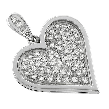 1.85ct Diamond Gold Heart Pendant