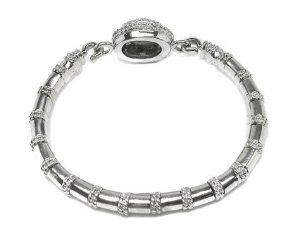 18k White Gold Diamond Cassis Collection Bangle