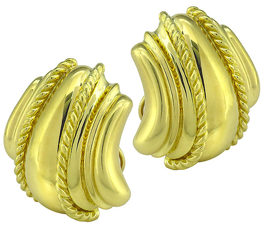 18k Yellow Gold Earrings