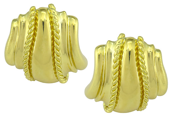 18k Yellow Gold Earrings