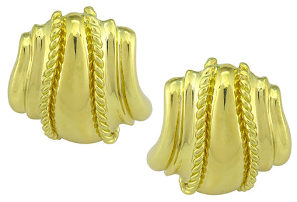 18k Yellow Gold Earrings