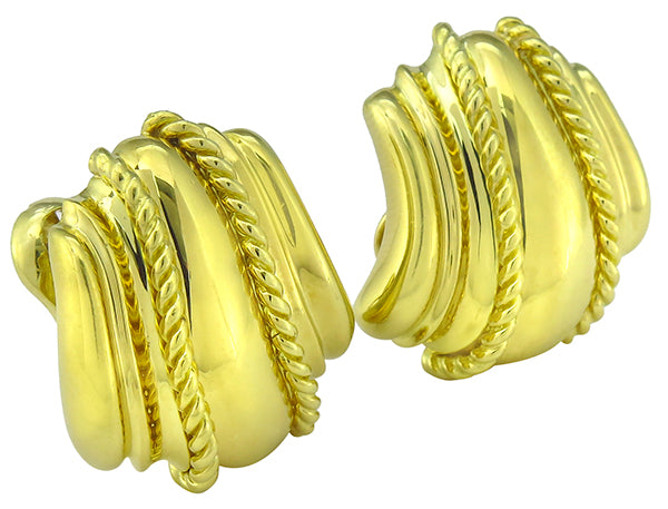 18k Yellow Gold Earrings