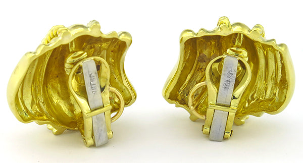 18k Yellow Gold Earrings