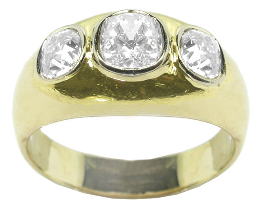 1.90ct Cushion Cut Diamond 14k Yellow Gold  Ring