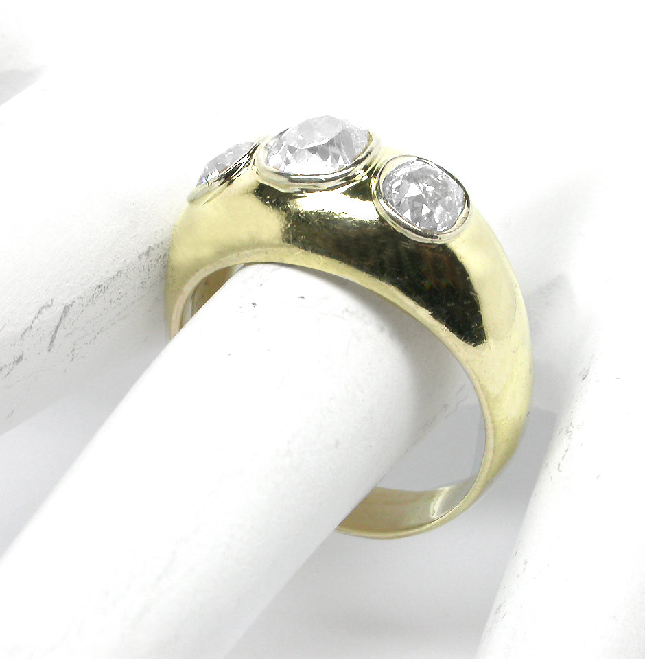 1.90ct Cushion Cut Diamond 14k Yellow Gold  Ring