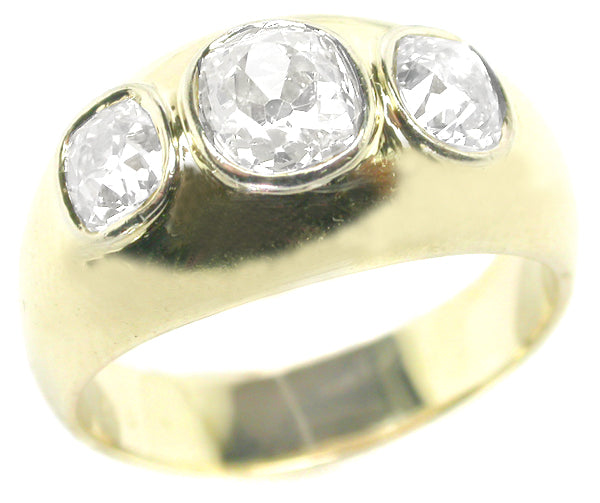 1.90ct Cushion Cut Diamond 14k Yellow Gold  Ring