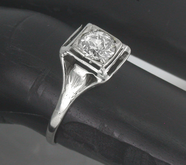 1910 0.50ct Diamond 14k Gold Engagement Ring