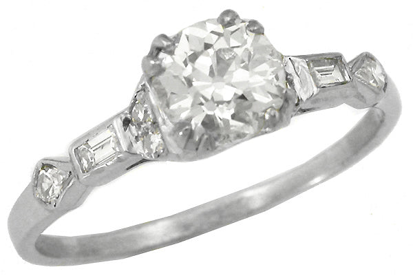 1920s 0.40ct Diamond Platinum Engagement Ring