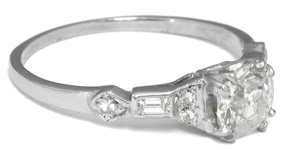 1920s 0.40ct Diamond Platinum Engagement Ring