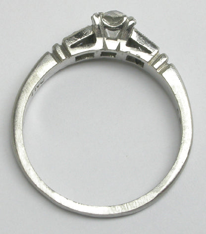 1920's 0.49ct Diamond Palladium Engagement Ring