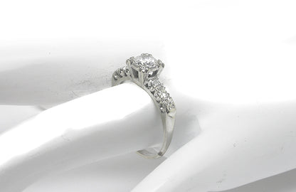 1920s 0.50ct Diamond 14k White Gold Engagement Ring