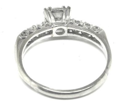 1920s 0.50ct Diamond 14k White Gold Engagement Ring