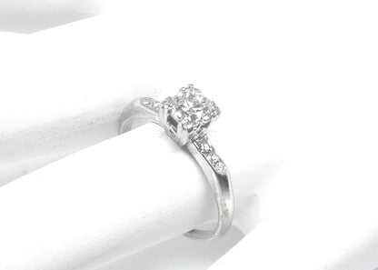 1920s 0.50ct Round Diamond 14k White Gold Engagement Ring
