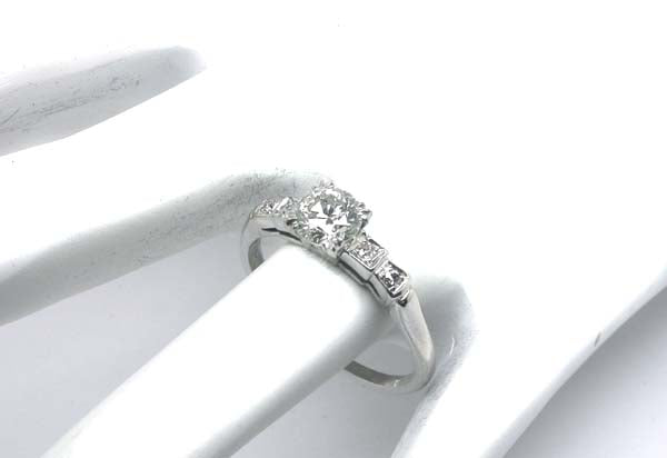 1920's 0.78ct Diamond Platinum Engagement Ring