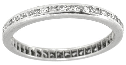 1920s 0.80ct Round  Diamond Eternity Wedding Band
