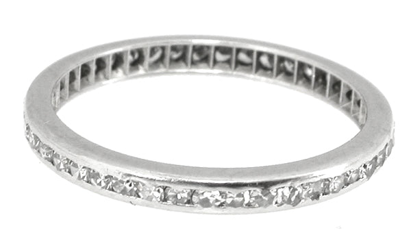 1920s 0.80ct Round  Diamond Eternity Wedding Band