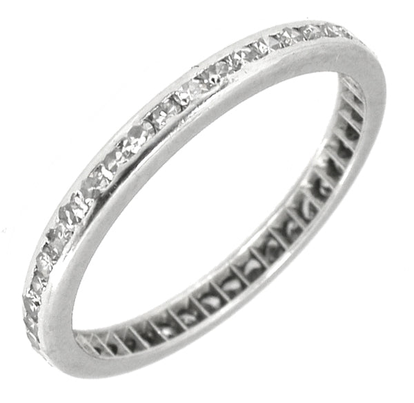 1920s 0.80ct Round  Diamond Eternity Wedding Band