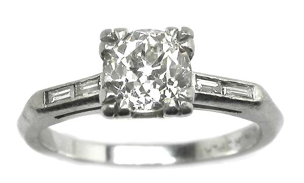 1920's 0.85ct Diamond Platinum Engagement Ring