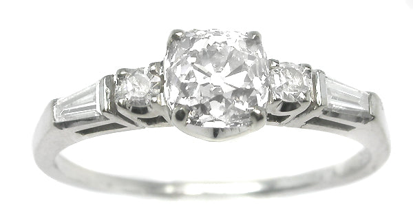 1920s 0.86ct Old Mine  Diamond 18k Gold Engagement Ring